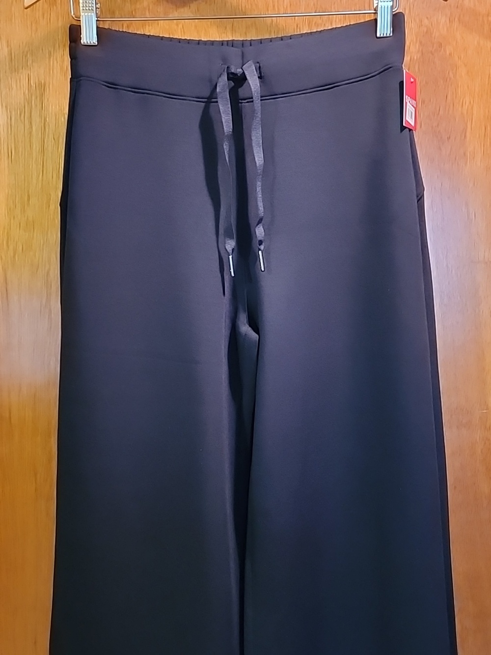 Spanx Black Wide Leg Drawstring Pants - Picture 2 of 5